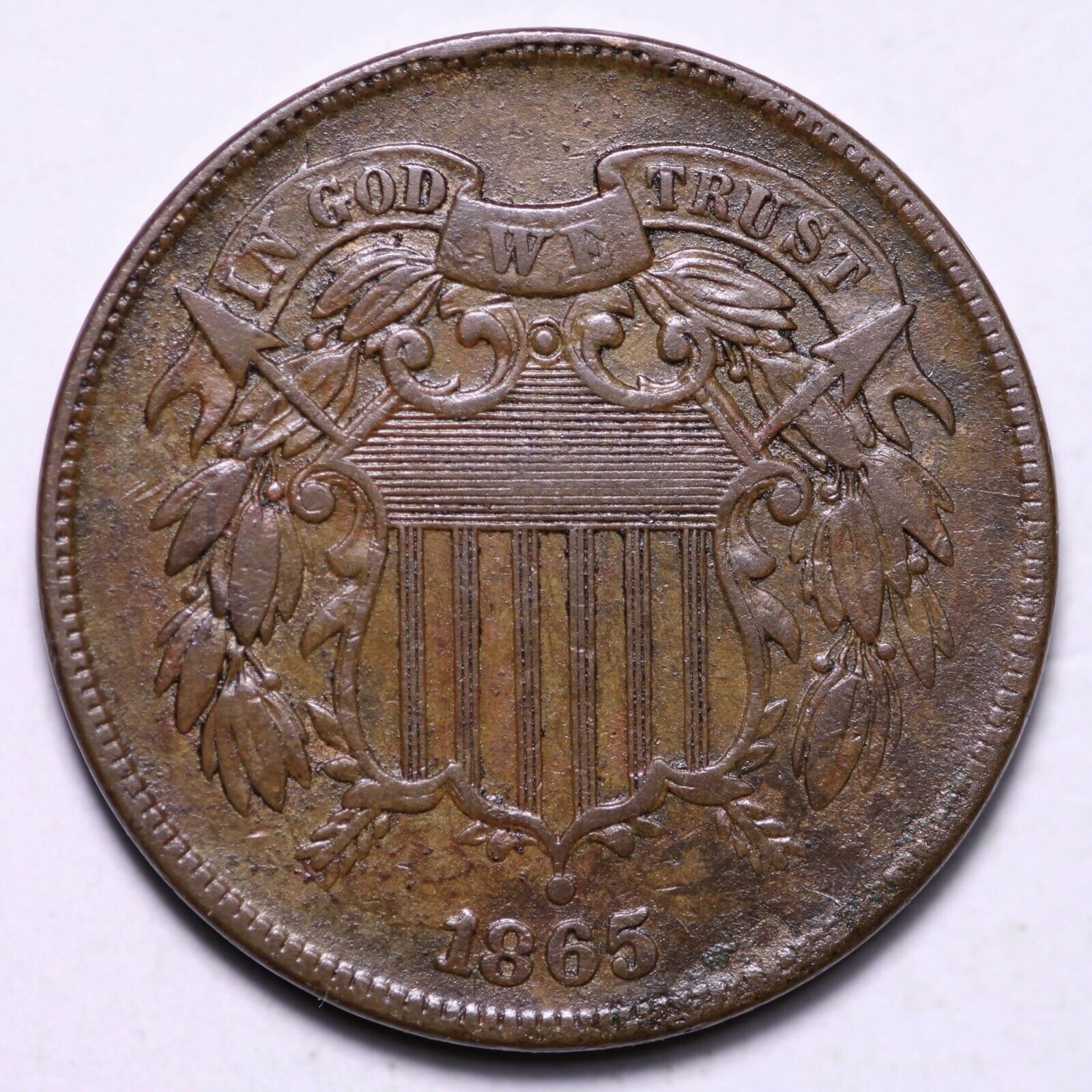 1865 2 Cent Piece Choice Xf Free Shipping E969 Wnl